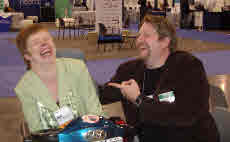 Glenda Watson Hyatt and Chris Brogan at BlogWorld 07 /><br />
<img style=